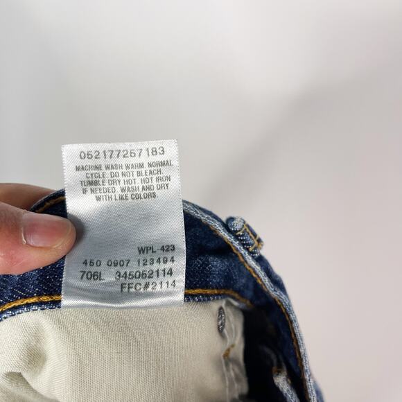 Levis Mens Size 36 505 Regular Fit Jean Shorts Medium Wash Denim Cotton - Picture 8 of 8